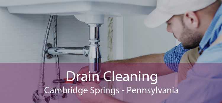 Drain Cleaning Cambridge Springs - Pennsylvania