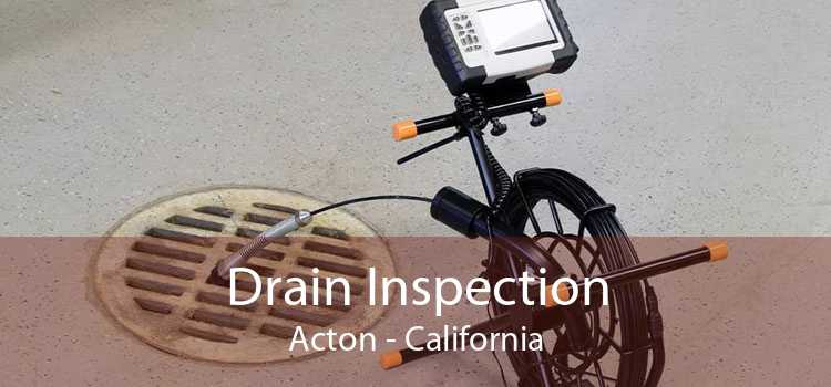 Drain Inspection Acton - California