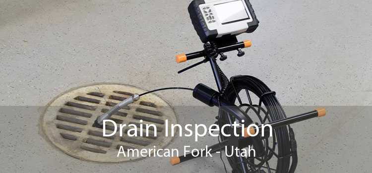 Drain Inspection American Fork - Utah