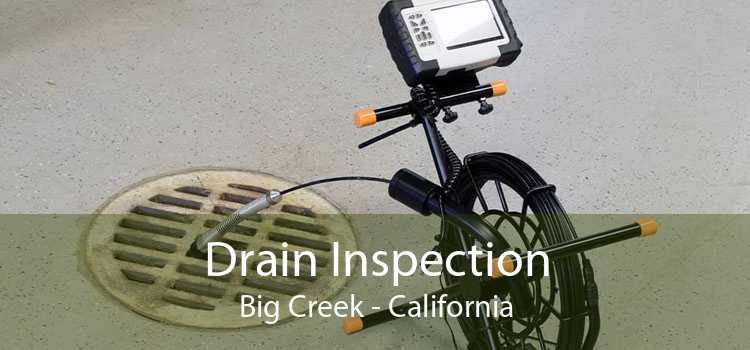 Drain Inspection Big Creek - California