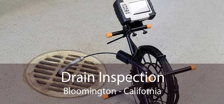 Drain Inspection Bloomington - California