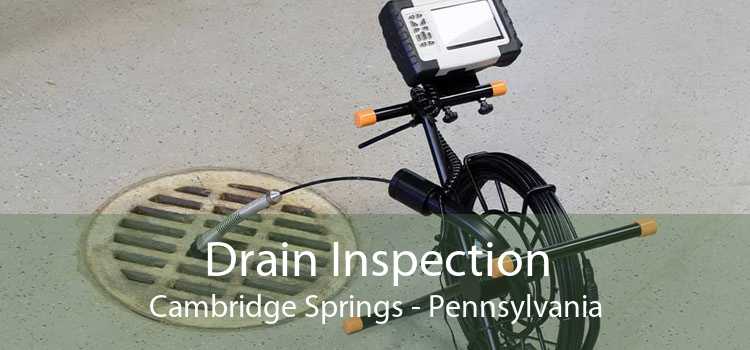 Drain Inspection Cambridge Springs - Pennsylvania