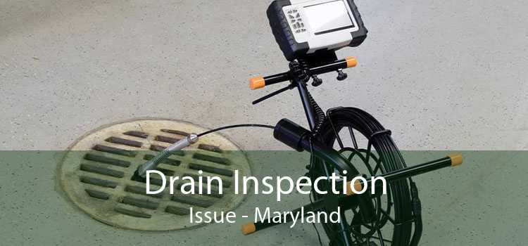 Drain Inspection Issue - Maryland