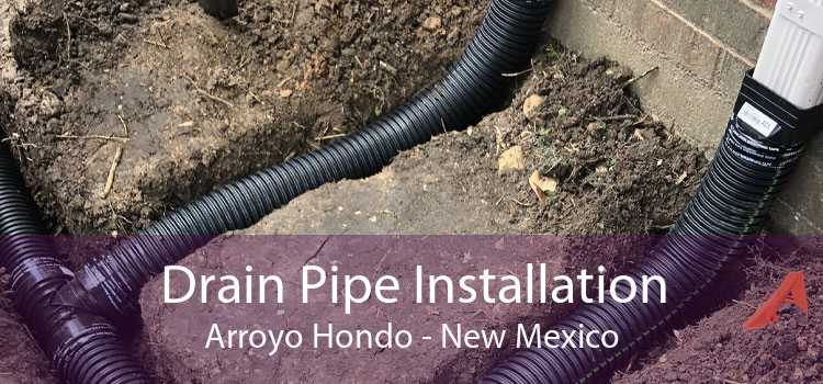 Drain Pipe Installation Arroyo Hondo - New Mexico
