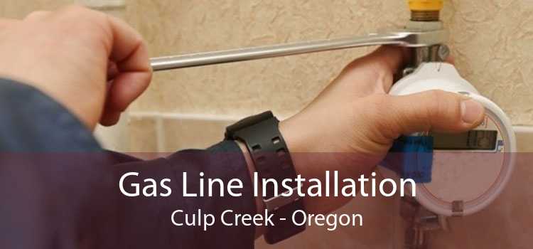 Gas Line Installation Culp Creek - Oregon
