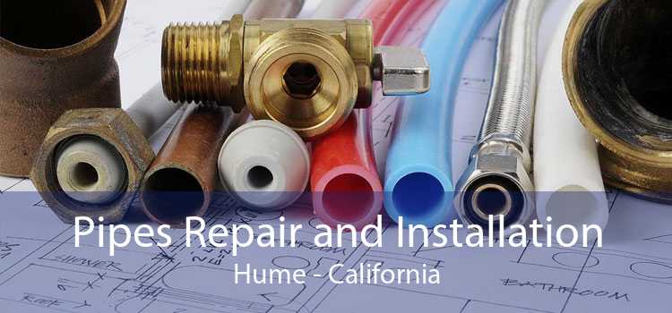 Pipes Repair and Installation Hume - California