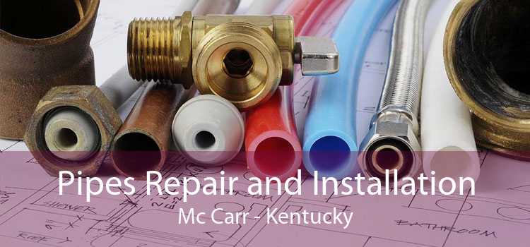 Pipes Repair and Installation Mc Carr - Kentucky