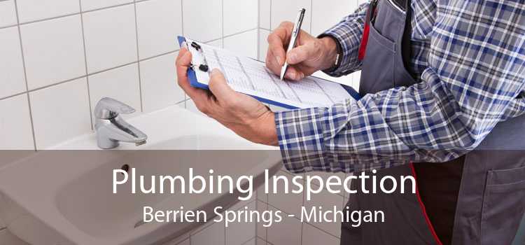 Plumbing Inspection Berrien Springs - Michigan