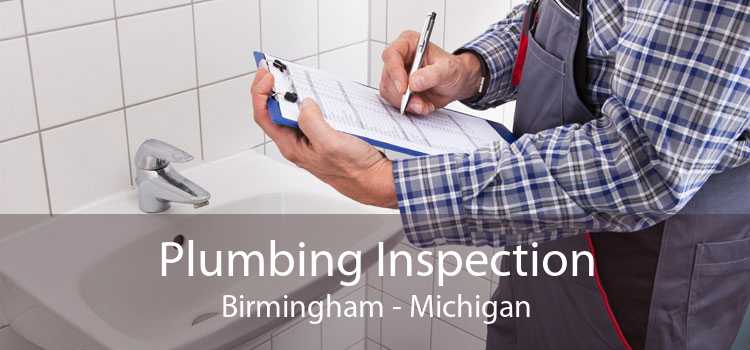 Plumbing Inspection Birmingham - Michigan