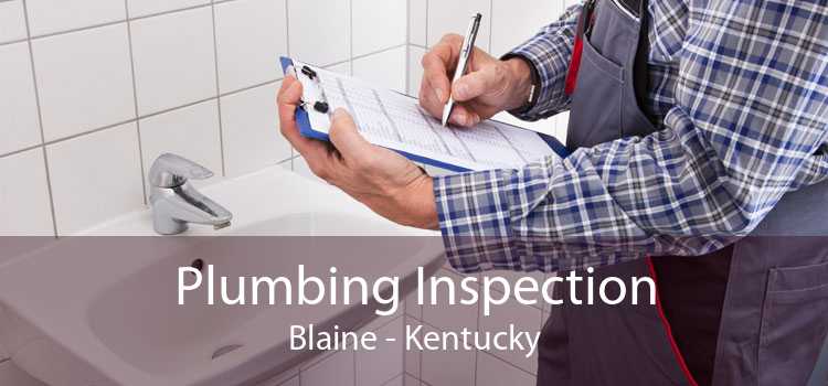 Plumbing Inspection Blaine - Kentucky