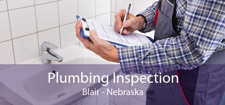 Plumbing Inspection Blair - Nebraska