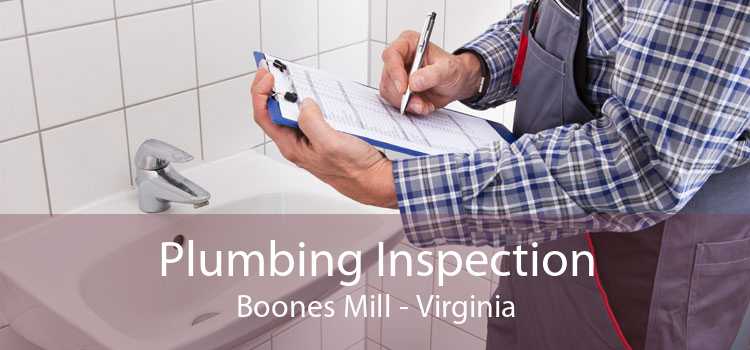 Plumbing Inspection Boones Mill - Virginia
