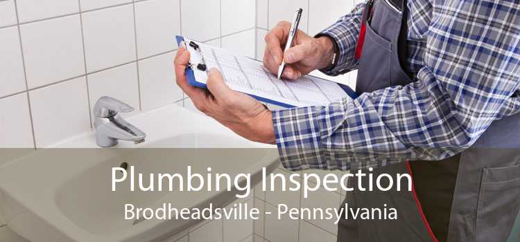 Plumbing Inspection Brodheadsville - Pennsylvania