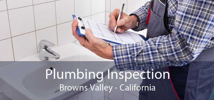 Plumbing Inspection Browns Valley - California