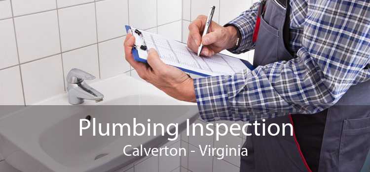 Plumbing Inspection Calverton - Virginia