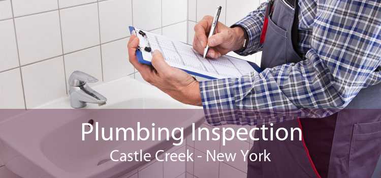 Plumbing Inspection Castle Creek - New York