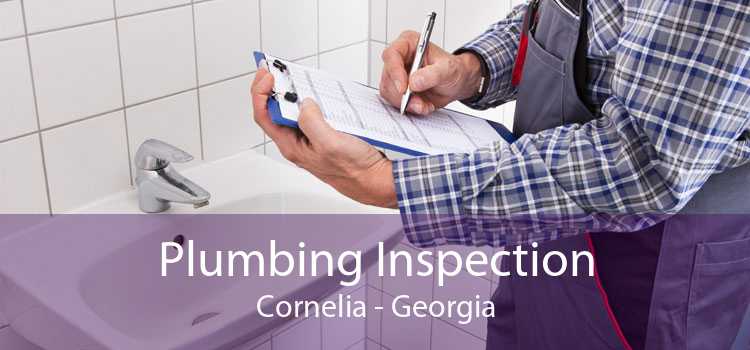 Plumbing Inspection Cornelia - Georgia