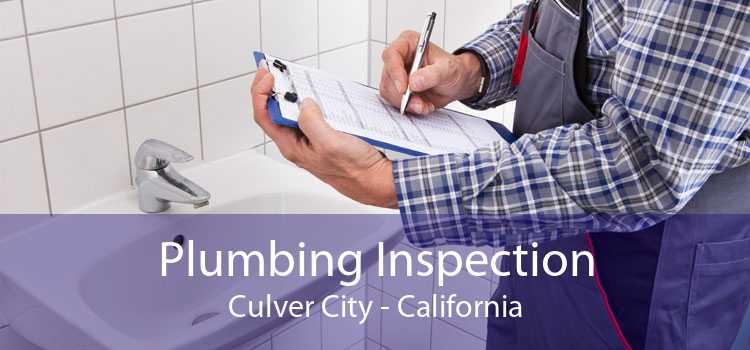 Plumbing Inspection Culver City - California
