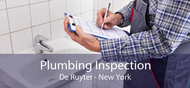 Plumbing Inspection De Ruyter - New York