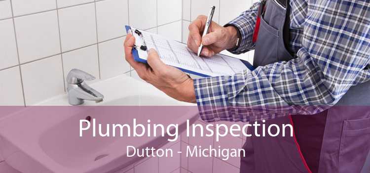 Plumbing Inspection Dutton - Michigan