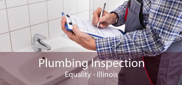 Plumbing Inspection Equality - Illinois