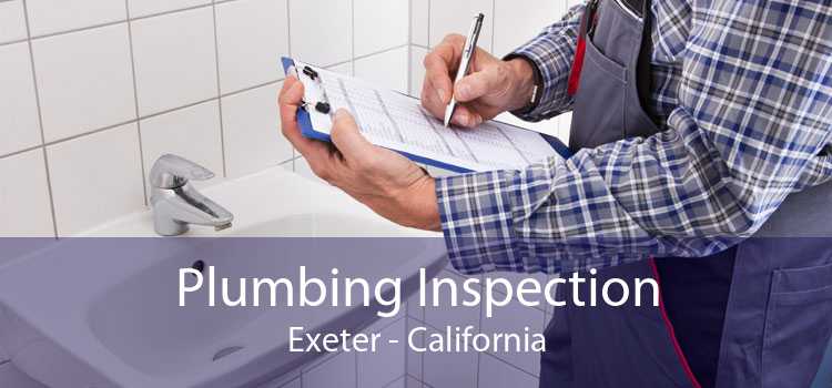 Plumbing Inspection Exeter - California