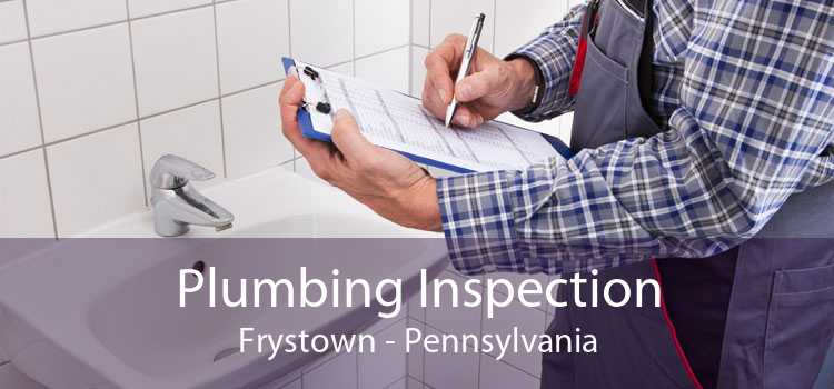 Plumbing Inspection Frystown - Pennsylvania