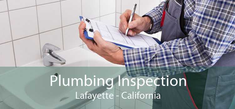 Plumbing Inspection Lafayette - California