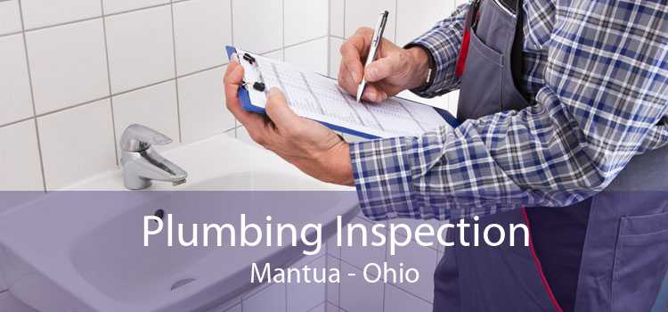 Plumbing Inspection Mantua - Ohio