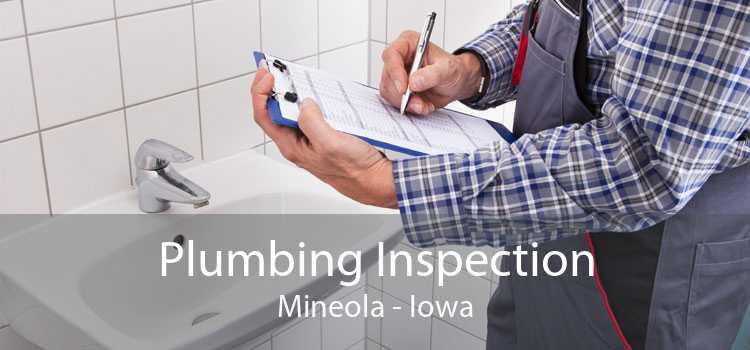 Plumbing Inspection Mineola - Iowa