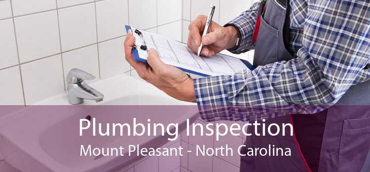 Plumbing Inspection Mount Pleasant - North Carolina