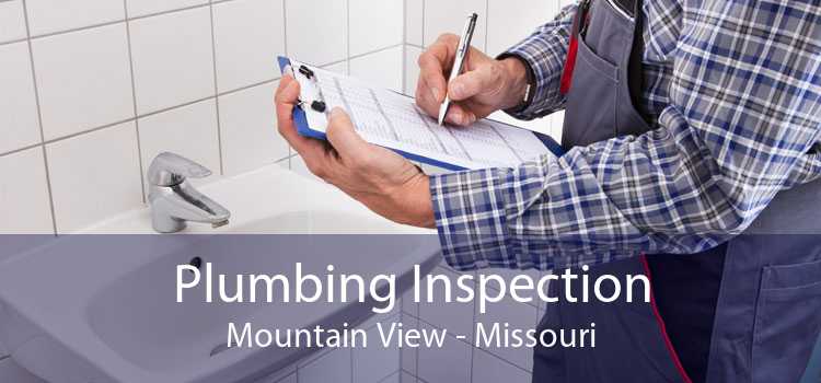 Plumbing Inspection Mountain View - Missouri
