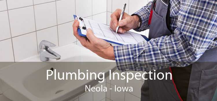 Plumbing Inspection Neola - Iowa