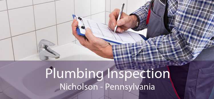 Plumbing Inspection Nicholson - Pennsylvania
