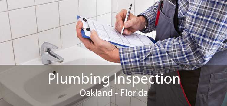Plumbing Inspection Oakland - Florida