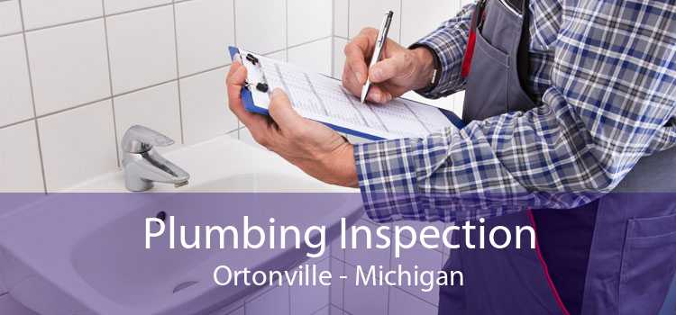 Plumbing Inspection Ortonville - Michigan