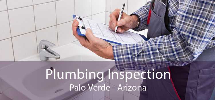 Plumbing Inspection Palo Verde - Arizona