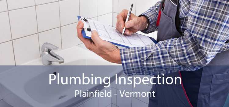 Plumbing Inspection Plainfield - Vermont