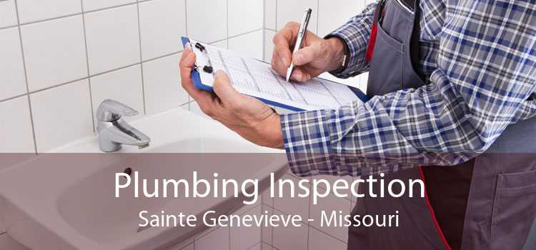 Plumbing Inspection Sainte Genevieve - Missouri