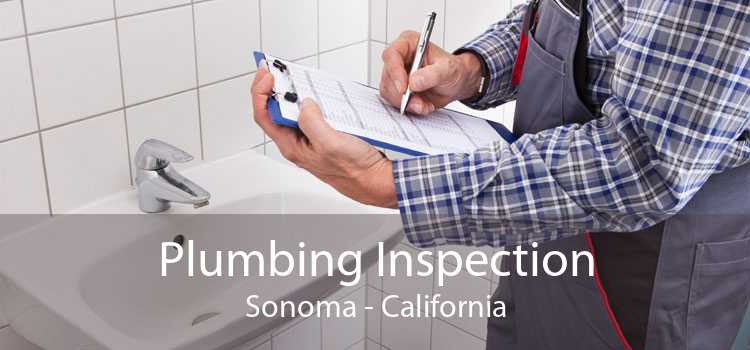 Plumbing Inspection Sonoma - California