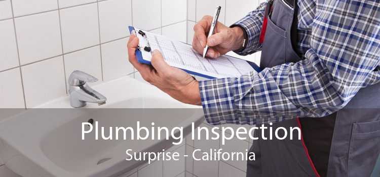 Plumbing Inspection Surprise - California