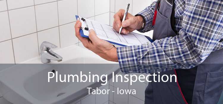 Plumbing Inspection Tabor - Iowa