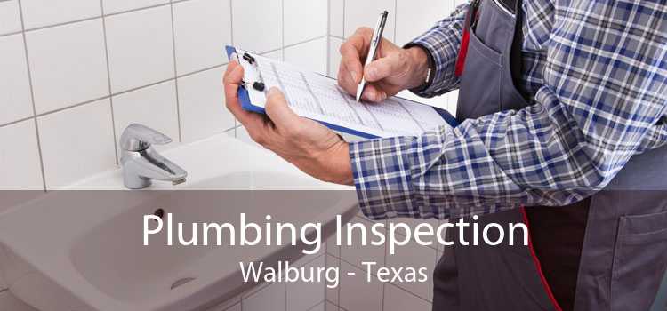 Plumbing Inspection Walburg - Texas