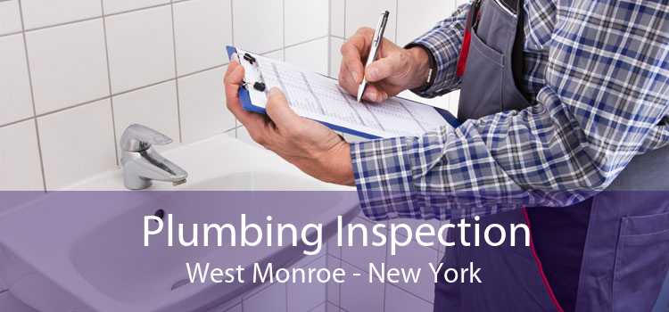 Plumbing Inspection West Monroe - New York