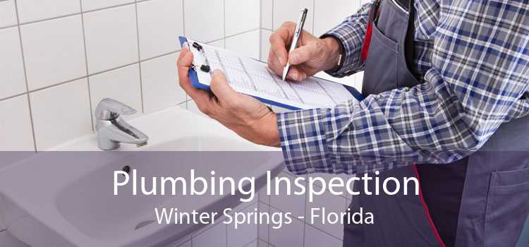 Plumbing Inspection Winter Springs - Florida