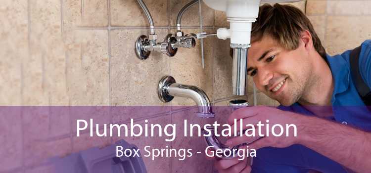 Plumbing Installation Box Springs - Georgia