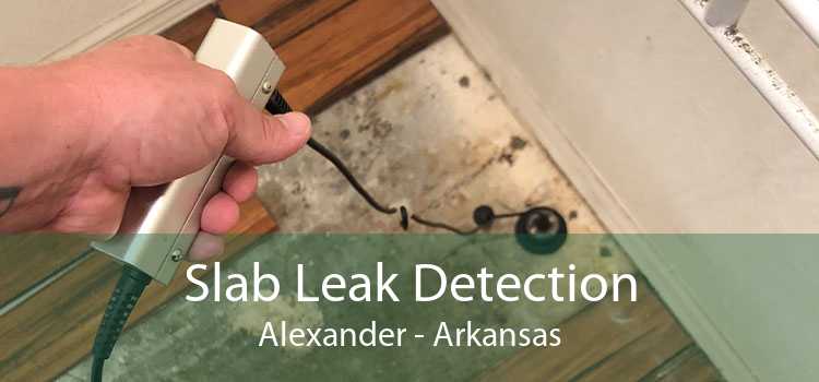 Slab Leak Detection Alexander - Arkansas