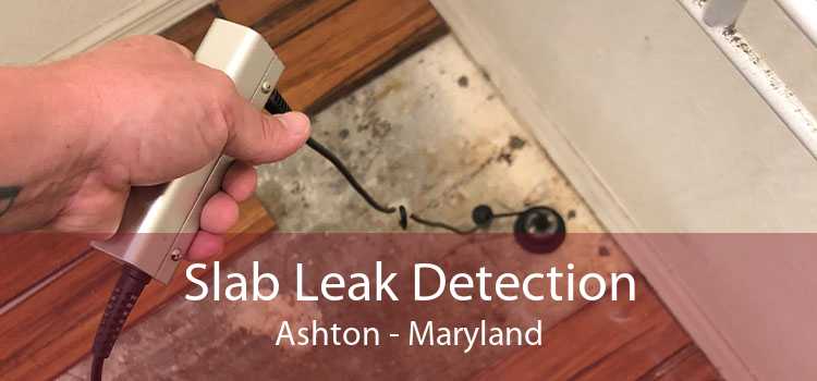 Slab Leak Detection Ashton - Maryland