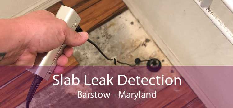 Slab Leak Detection Barstow - Maryland