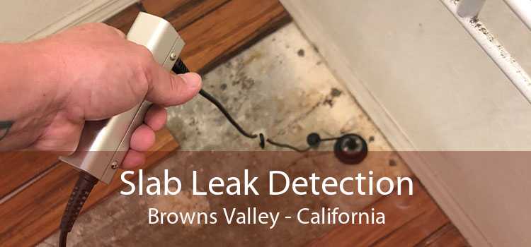 Slab Leak Detection Browns Valley - California